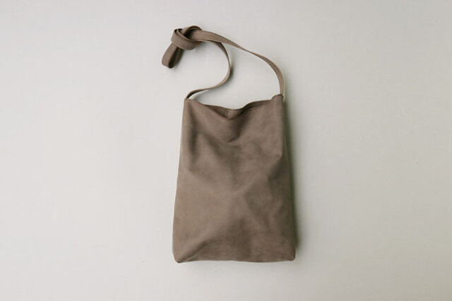 程よい袋 DARK BROWN(牛革ヌバック)の画像1枚目