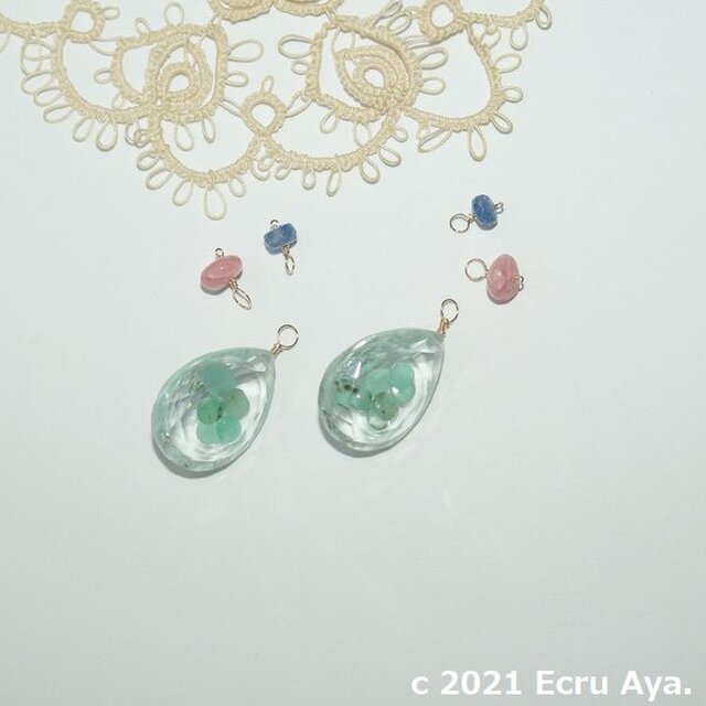 *SummerHappyBag*エメラルドを閉じ込めたクォーツがメインのセット