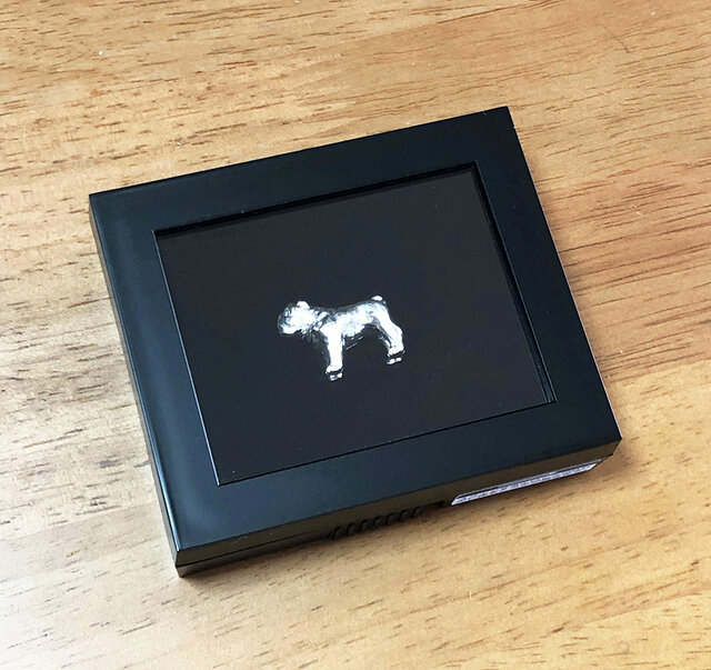 ブルドッグ】シルバー1000 犬の小さい置物 フレンチ Bulldog 純銀 プチ