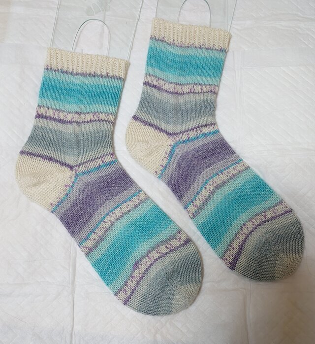 手編み靴下 opal cotton premium kfs192