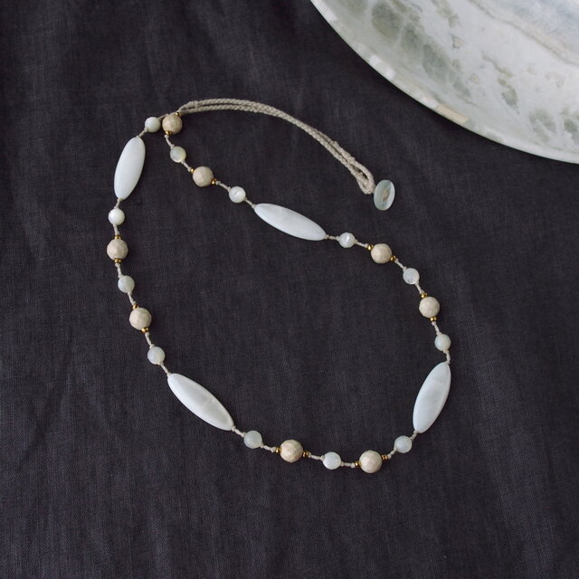 White-Beige Necklace