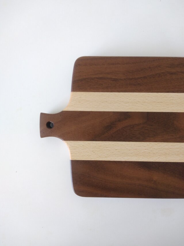 Cutting Board S - ウォルナット x ヨーロピアンビーチの画像1枚目