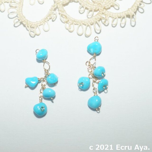 *大自然のように深い愛情*スリーピングビューティーのピアスチャーム