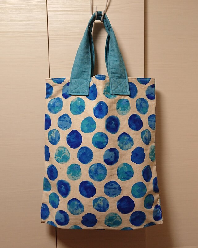 トートバッグ 水玉