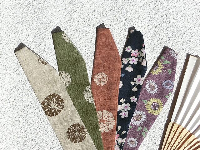 扇子収納袋 扇子入れ 和風地丸模様 花模様色々各種 暑中見舞いのプレゼントにも Iichi ハンドメイド クラフト作品 手仕事品の通販