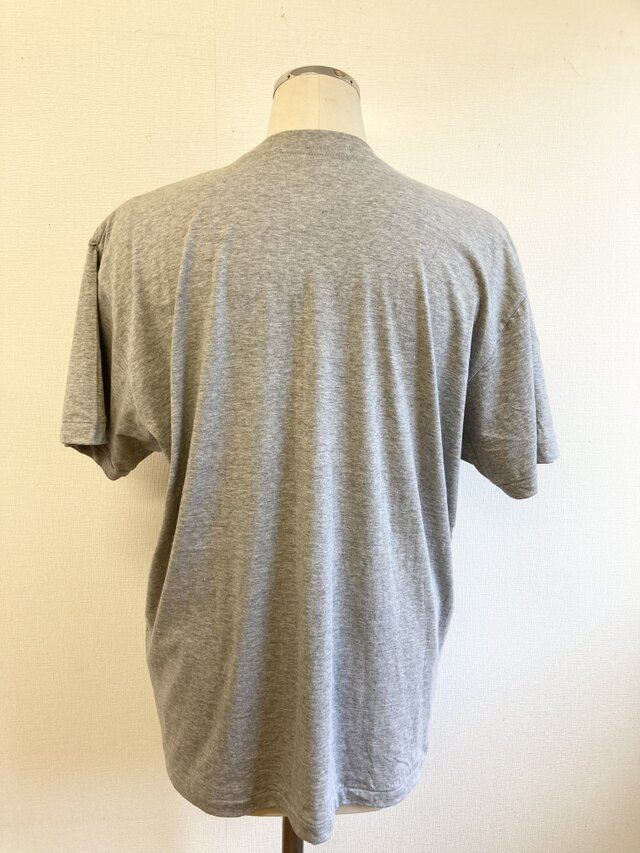 リメイクtシャツ パッチワーク風半袖tシャツチュニック グレー サイズ Ll Iichi ハンドメイド クラフト作品 手仕事品の通販 リメイクtシャツ パッチワーク風半袖tシャツチュニック グレー サイズ Ll Iichi ハンドメイド クラフト作品 手仕事品の通販