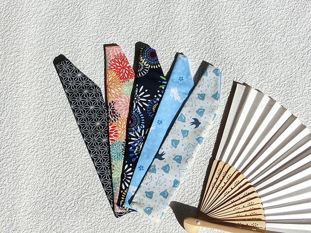 扇子収納袋 扇子入れ 和柄 麻の葉 花火柄 ウサギ等各種 暑中見舞いのプレゼントにも iichi ハンドメイド・クラフト作品・手仕事品の通販