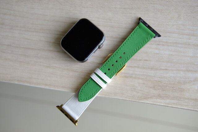 高級革使用 アップルウォッチバンド 腕時計ベルト フランス産スイフト