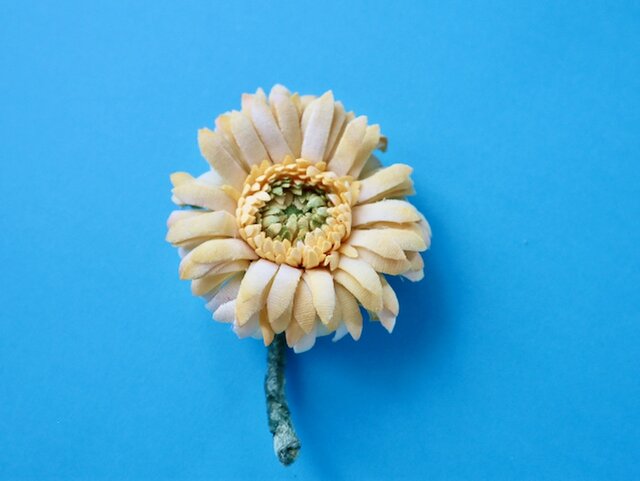 布花 イエローガーベラ Iichi ハンドメイド クラフト作品 手仕事品の通販