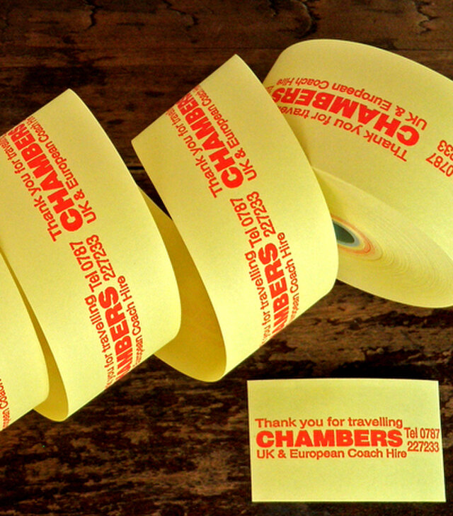 Vintageイギリスバスチケット【CHAMBERS】DA-BTR003