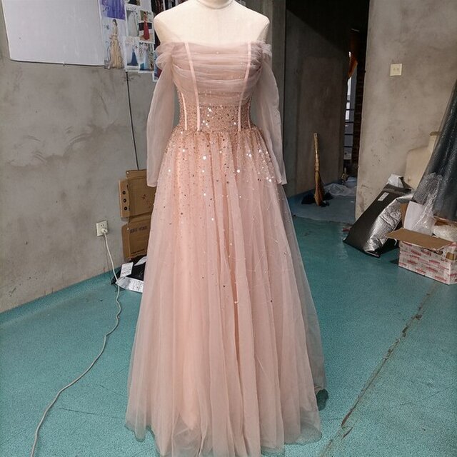 ロングドレス・薄いピンク