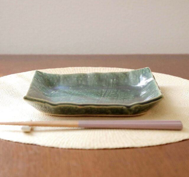 織部 中皿 4枚組 中皿4枚 織部 中皿 4枚組 織部 中皿 4枚組