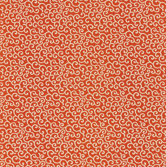 風呂敷 ふろしき 友禅唐草 綿100% 105cm×105cm(色:オレンジ)の画像1枚目