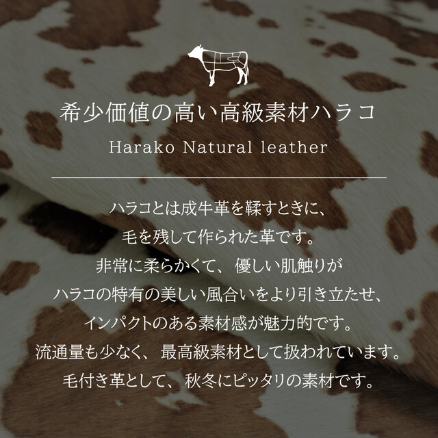【 TOPKAPI 】ハリスツイード  牛革  ハラコ素材カラーブラウン