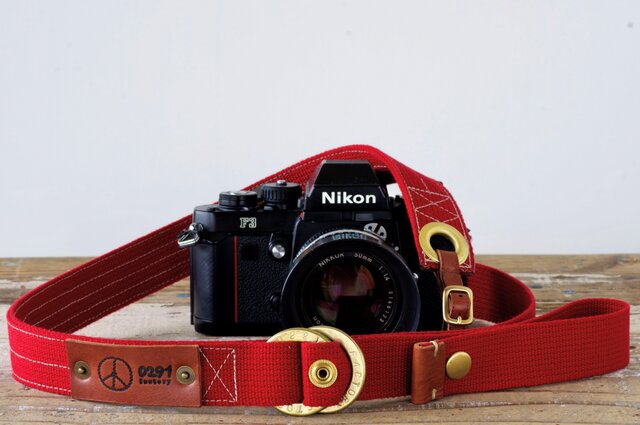 Ring strap リングカメラストラップ(レッド)受注生産の画像1枚目