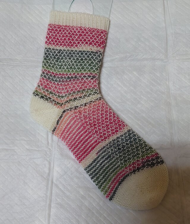 手編み靴下 opal kfs143 Broken seed stitch | iichi 日々の暮らしを