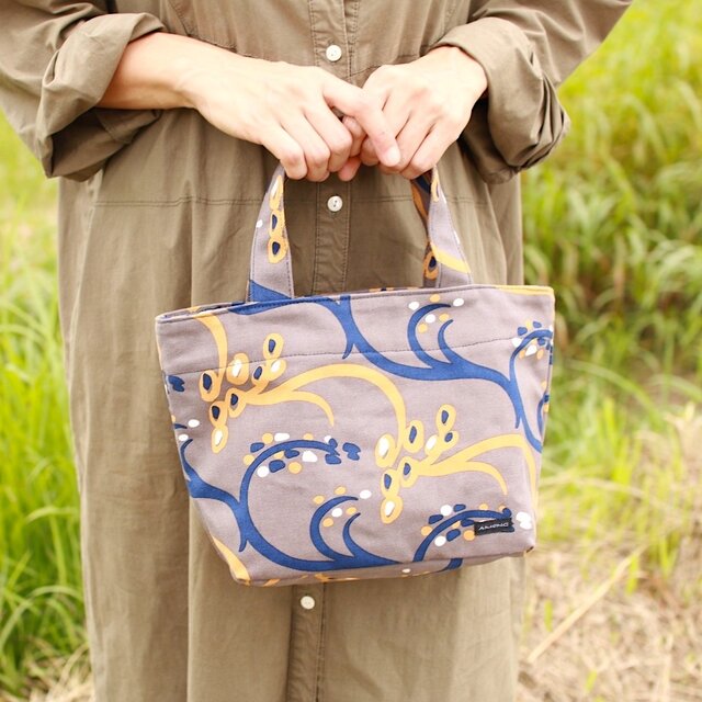 トート (S)「稲」オイシイネ！_田んぼ（ブラウン）