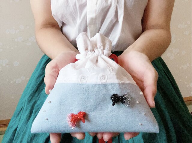 【1131】金魚掬いの巾着ピアス／イヤリング it-6110afe5e7eee-1200.jpg