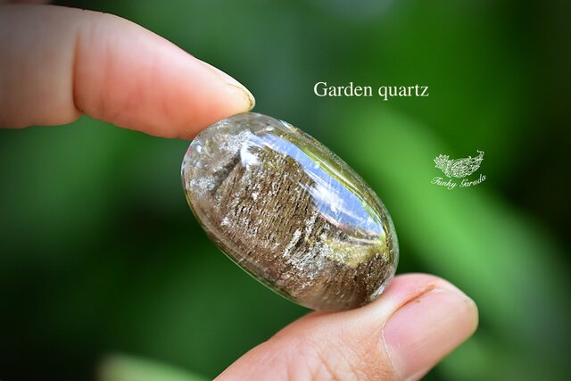 静寂な苔庭☆ガーデンクォーツ ルース gar291 | iichi 日々の暮らしを