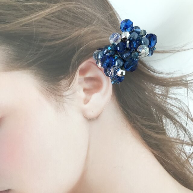 ☆マコ☆様 ハーフ シュシュ☆ビーズ ヘアゴム☆ハンドメイド ももち☆様 ハーフ シュシュ☆ビーズ ヘアゴム☆ハンドメイド