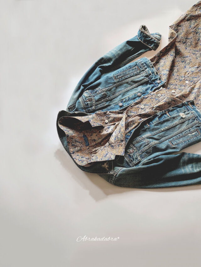 ＊Liberty  Aubrey Forest ラグランスリーブ・シャツワンピース (大人)