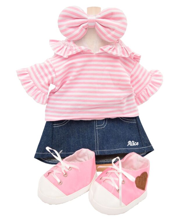 シェリーメイ 服 コスチューム ボーダーフリルパーカーセット Pink