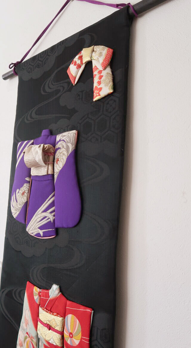 タペストリー、着物の押絵　