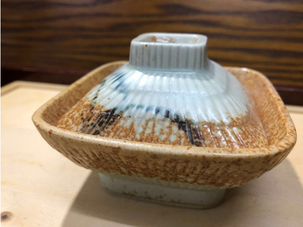 新品】有田焼製 小家型蓋付小鉢/向付 5個セット◇約9cm角×高さ
