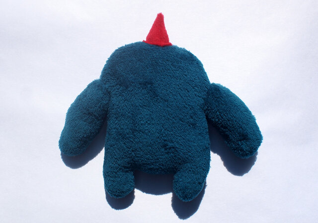 もこもこぬいぐるみ おっさんの妖精 青緑 | iichi 日々の暮らしを