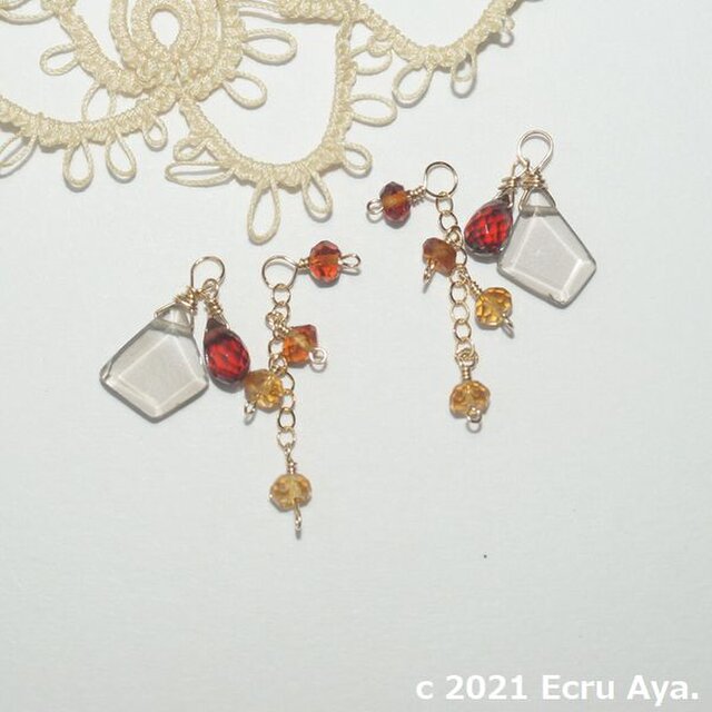 *マイナスエネルギーから守る*スモーキークォーツの2wayチャーム