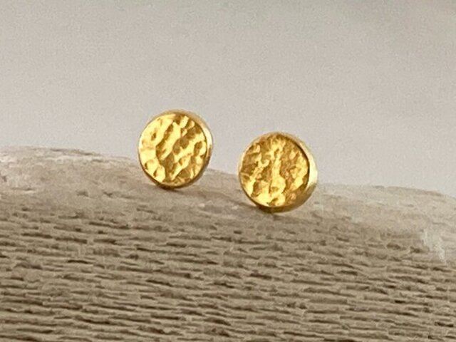K24 Pure Gold Moon ◇小さな純金の満月◇リサイクルK24厚めの