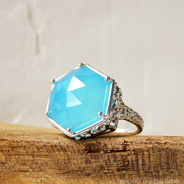 ブルーカルセドニー リング ＊ Chalcedony Ring 6b