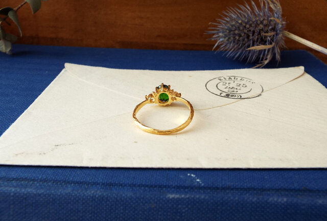 一点物】クロムダイオプサイトのリング | iichi 日々の暮らしを