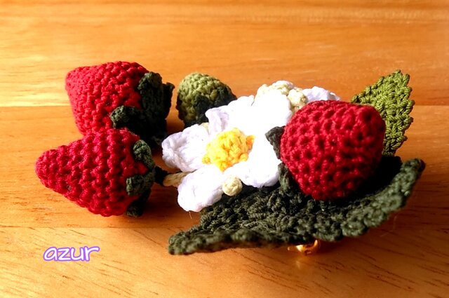 コウ ピンクハウスのイチゴ麦わら帽子のコサ―ジュ Straw-berry Hat〜苺摘みの麦わら帽子〜｜ピンクハウス
