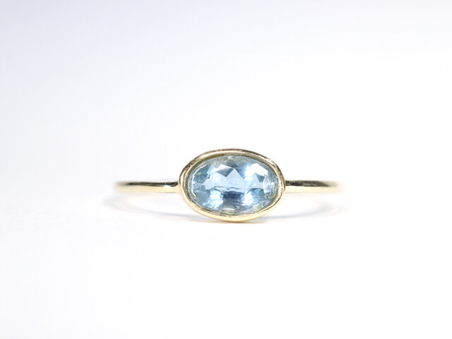k18WG ITARY アクアマリン 楽天市場】【選べる地金】アクアマリン リング 3.0ct K18WG