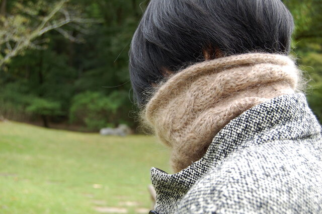 ノンネイティブ　ネックウォーマー　モヘア　ベージュ rotot-r5091_c_2.jpg