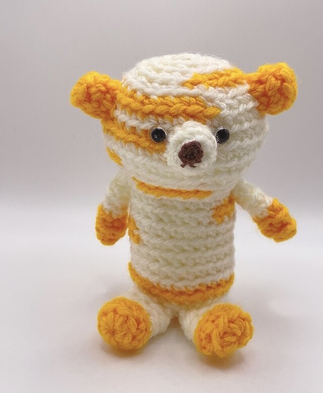 くまちゃん白×オレンジ