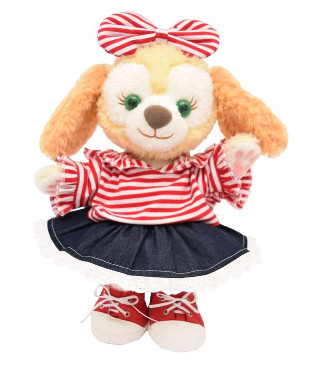 クッキーアン 服 コスチューム ボーダーフリルパーカーセット レッド 本体無 Sサイズ用