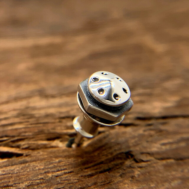 メンズピアス/シルバー925 片耳用/シンプル セカンドピアス/男性への