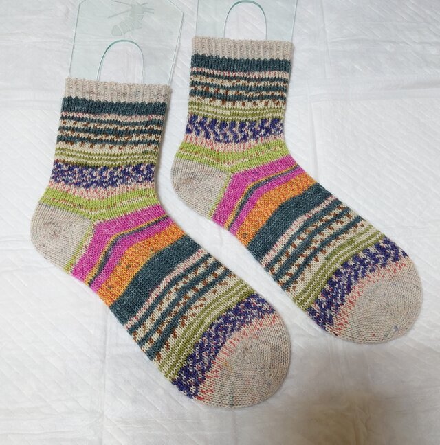 手編み靴下 opal 2107