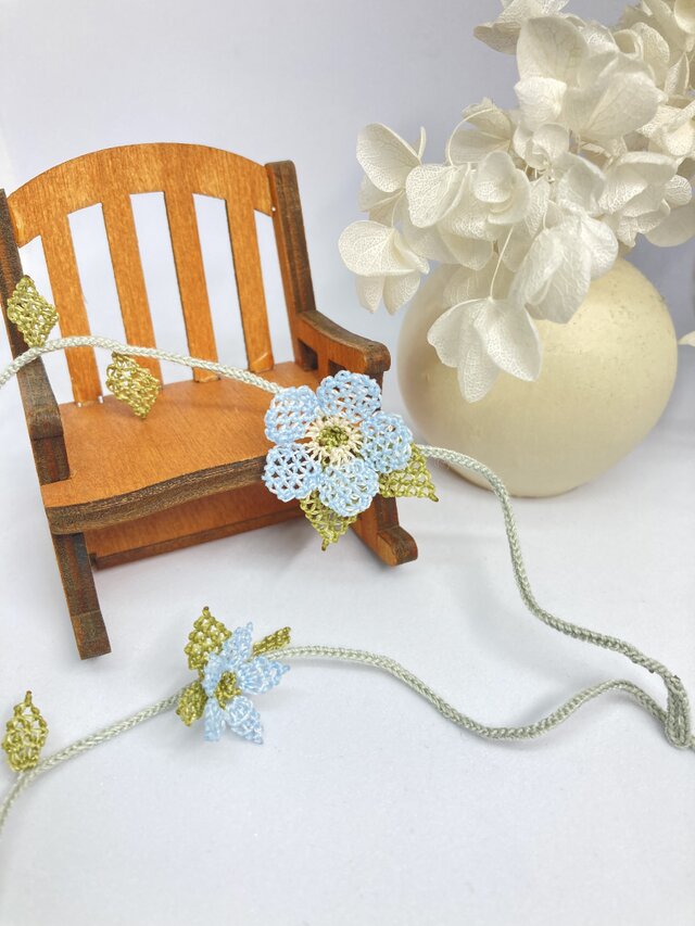 イーネオヤの眼鏡ストラップ　（空色)