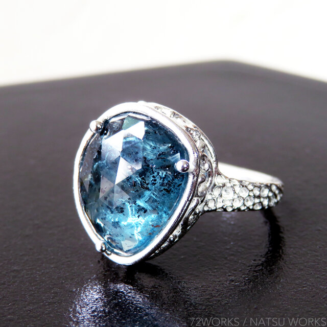 モスカイヤナイトリング ＊ Moss Kyanite Ring lll