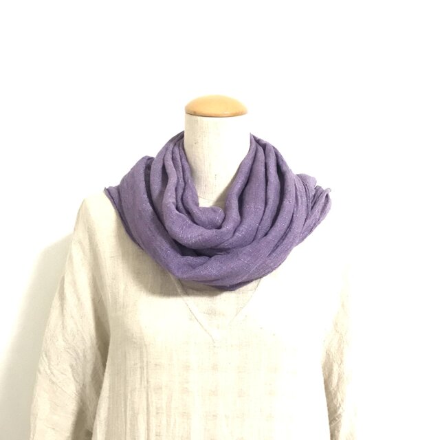 草木染ストール(ログウッド）