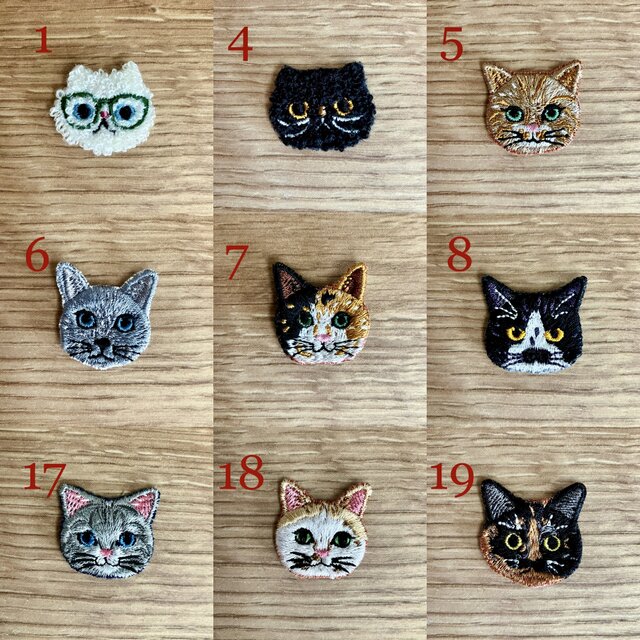 猫さん刺繍の白い泉州ハンカチタオル♬ | iichi 日々の暮らしを