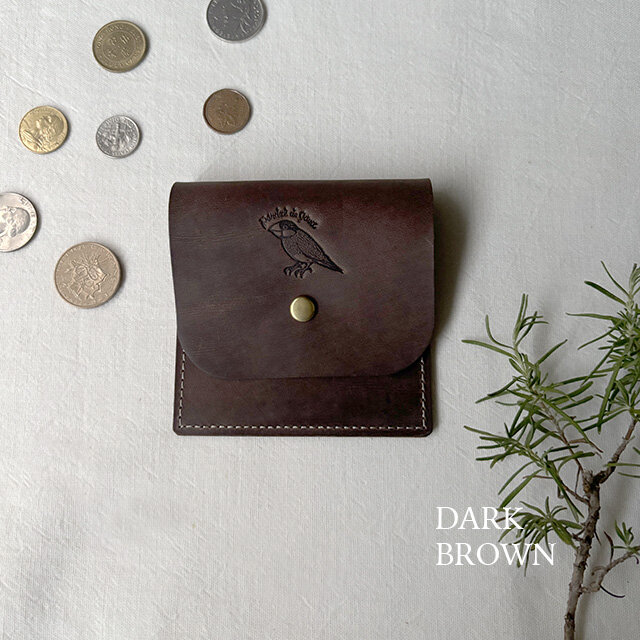 [文鳥] スクエアコインケース/2ポケット