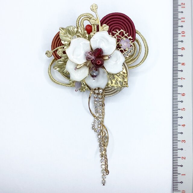 ジェットフラワーブローチ アンティーク フレンチジェット フラワーブローチ - CHIROL VINTAGE