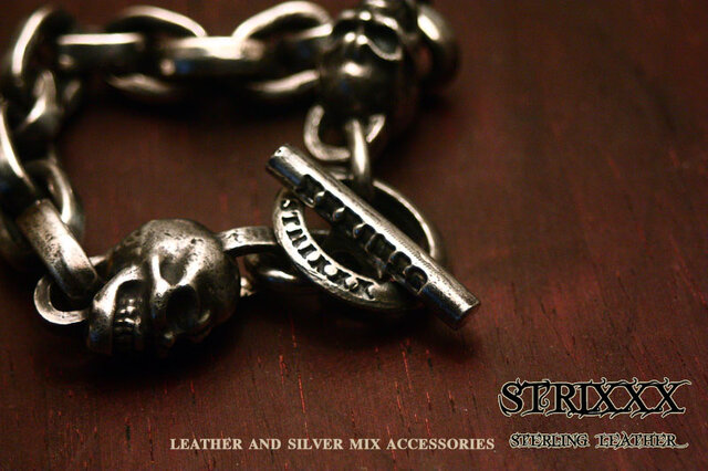 25 極太あずきブレスレット | STRIXXX sterling leather