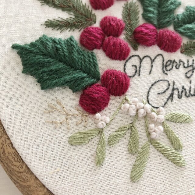 刺繍キット】クリスマスの刺繍フレーム | iichi 日々の暮らしを