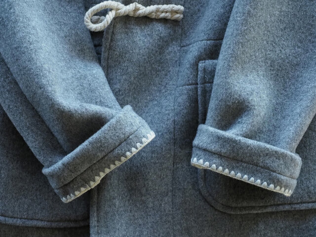 ハマグリコート0.7 グレー 尾州 ダッフルコート サイズ3 | iichi 日々