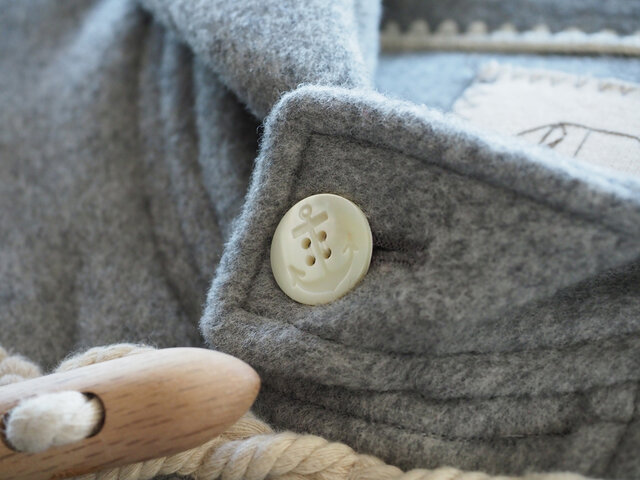 ハマグリコート0.7 グレー 尾州 ダッフルコート サイズ1 | iichi 日々